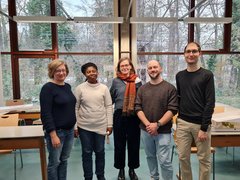 Tanja Reith, Dr. Vivian Acquaye, Prof.in Dr. Anne Wihstutz, Dennis Simon, Martin Leutner (v. l.n.r.)