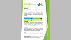 Poster zum Projekt "Nachhaltigkeit im Gesundheitswesen" (Prof. Dr. Cornelia Heinze)
