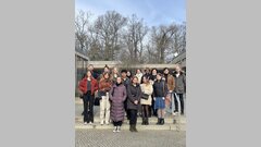 Studierende der Pflegestudiengänge von EHB, ASH Berlin und Charité am 2. März 2022 an der EHB.