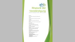 Poster zum Projekt "Rhetorik der Verständigung" (Prof. Dr. Anusheh Rafi)