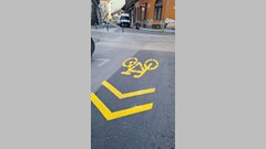 Fahrradstraße in Budapest